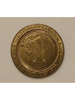 MotorCity Casino $1 Gaming Token Coin